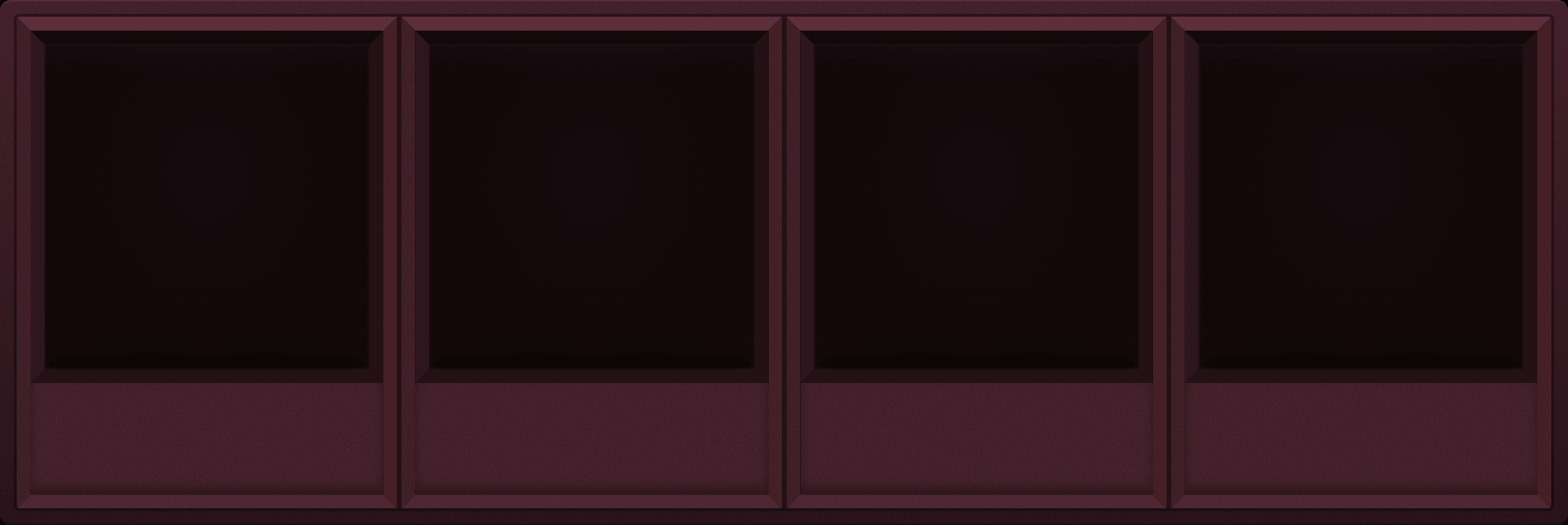 Dusk Rose Display Case (1x4)